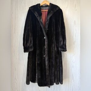 Vintage Tissavel Faux Mink Coat – Imported from France – Medium